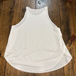 Fabletics White Mesh Tank Top